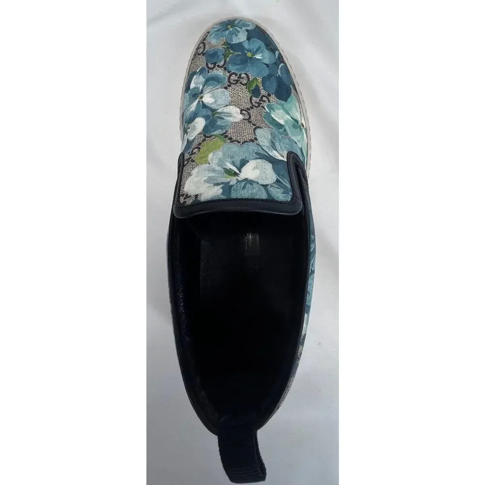 Gucci Supreme Canvas Slip-on US 6 Bloom Flower Print SPB-CA 355693